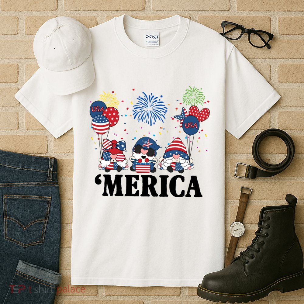 Merica Gnome 4th Of July Celebration Tall T-Shirt