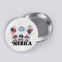 Merica Gnome 4th Of July Celebration Button