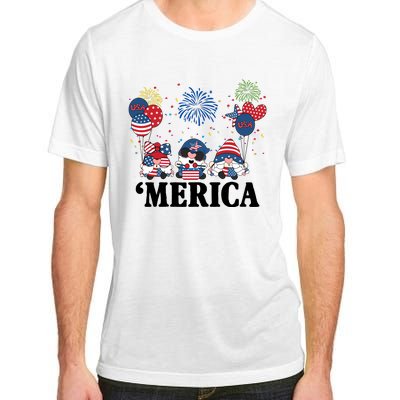 Merica Gnome 4th Of July Celebration Adult ChromaSoft Performance T-Shirt