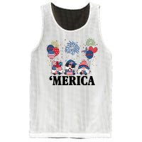 Merica Gnome 4th Of July Celebration Mesh Reversible Basketball Jersey Tank