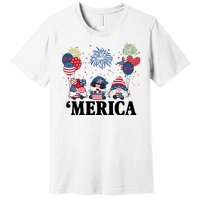 Merica Gnome 4th Of July Celebration Premium T-Shirt