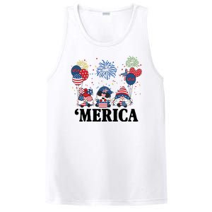 Merica Gnome 4th Of July Celebration PosiCharge Competitor Tank