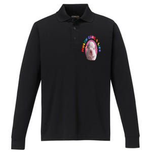 Mulch Gang 4 Life Funny Performance Long Sleeve Polo