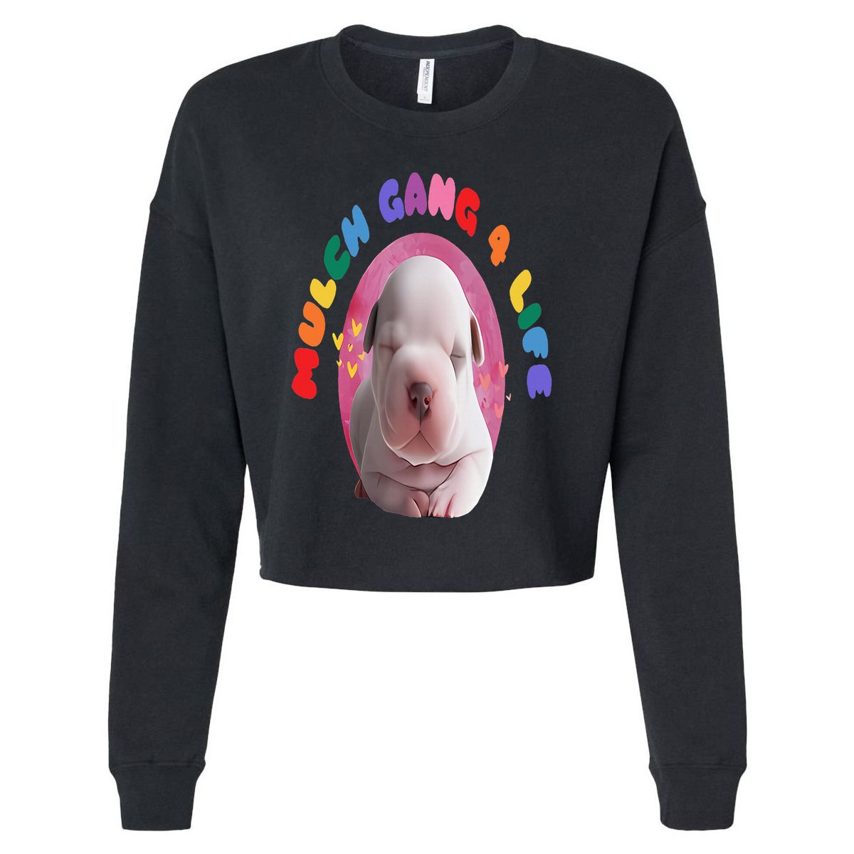 Mulch Gang 4 Life Funny Cropped Pullover Crew