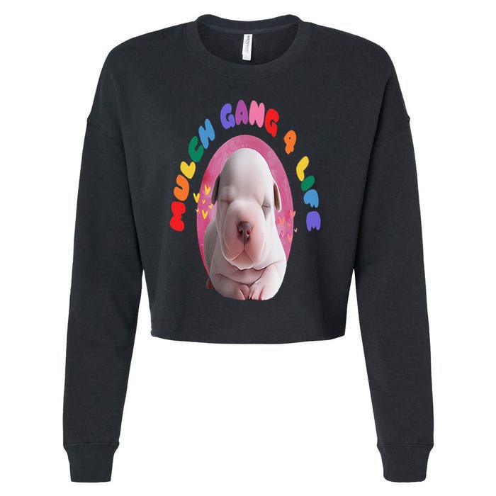 Mulch Gang 4 Life Funny Cropped Pullover Crew