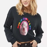 Mulch Gang 4 Life Funny Cropped Pullover Crew