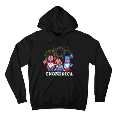 Merica Gnome 4th Of July Funny Patriotic Gnomes American USA Hoodie