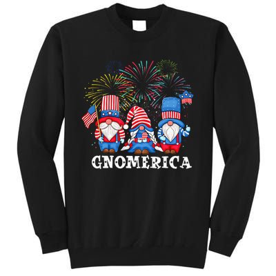 Merica Gnome 4th Of July Funny Patriotic Gnomes American USA Tall Sweatshirt