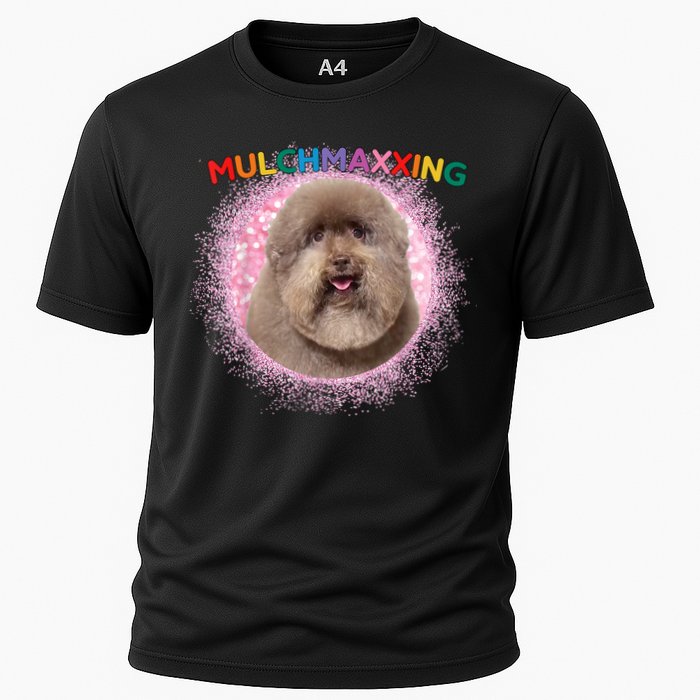 Mulch Gang 4 Life Mulchmaxxing Puppy Dog Meme For Dog Lovers Cooling Performance Crew T-Shirt