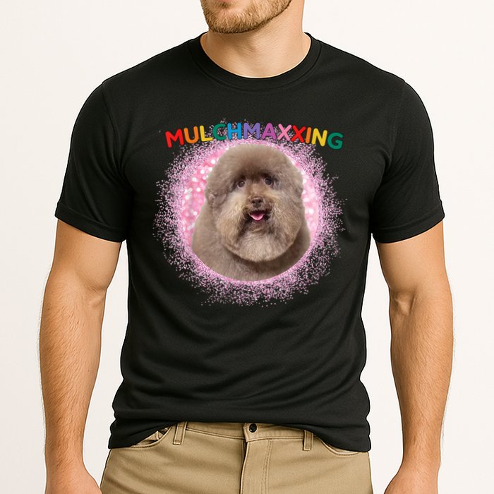 Mulch Gang 4 Life Mulchmaxxing Puppy Dog Meme For Dog Lovers Cooling Performance Crew T-Shirt