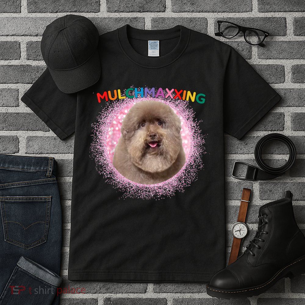 Mulch Gang 4 Life Mulchmaxxing Puppy Dog Meme For Dog Lovers Tall T-Shirt