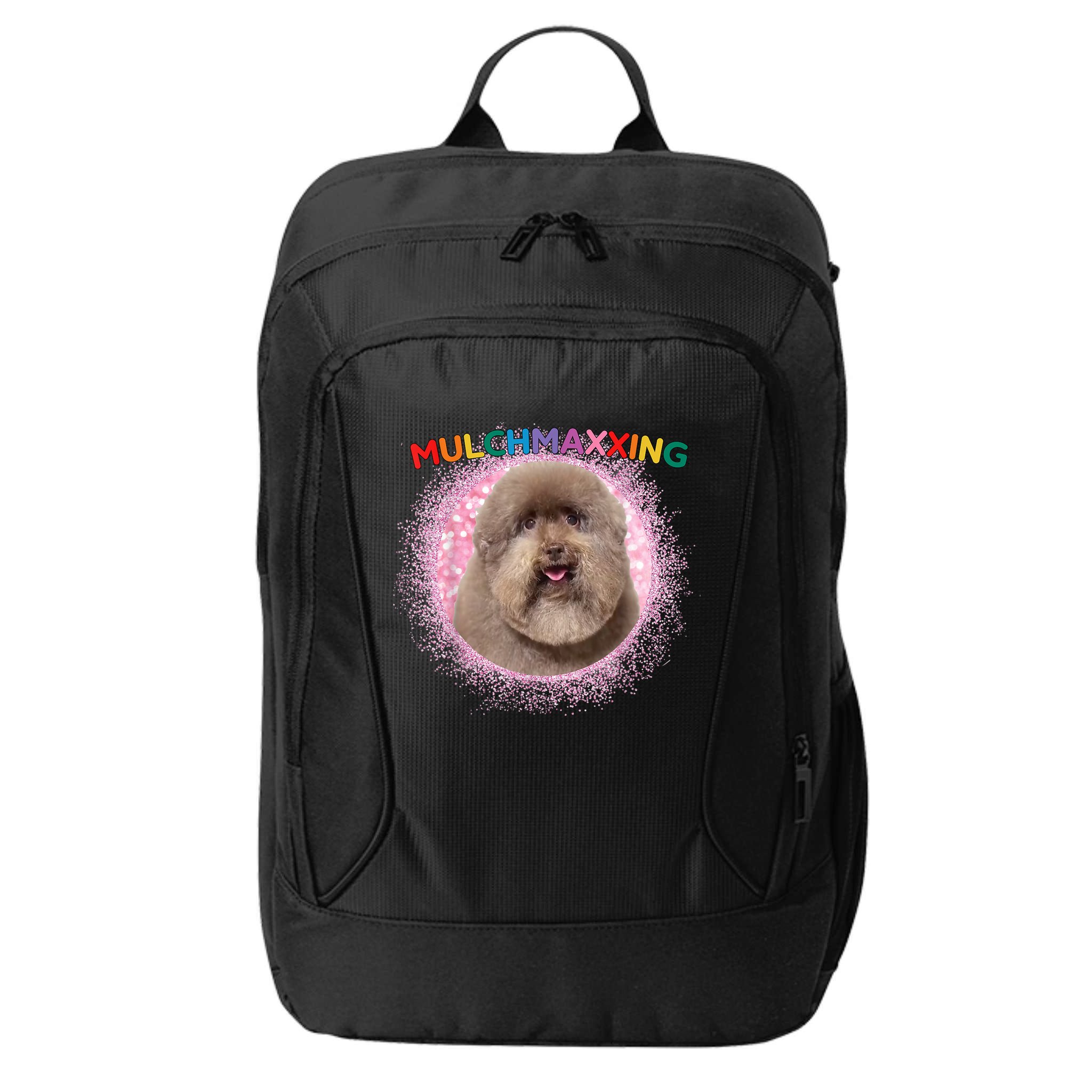 Mulch Gang 4 Life Mulchmaxxing Puppy Dog Meme For Dog Lovers City Backpack