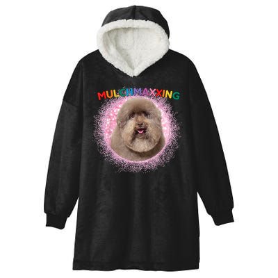 Mulch Gang 4 Life Mulchmaxxing Puppy Dog Meme For Dog Lovers Hooded Wearable Blanket