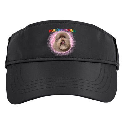 Mulch Gang 4 Life Mulchmaxxing Puppy Dog Meme For Dog Lovers Adult Drive Performance Visor