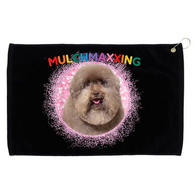 Mulch Gang 4 Life Mulchmaxxing Puppy Dog Meme For Dog Lovers Grommeted Golf Towel
