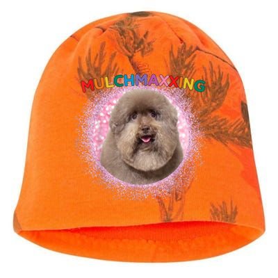 Mulch Gang 4 Life Mulchmaxxing Puppy Dog Meme For Dog Lovers Kati - Camo Knit Beanie