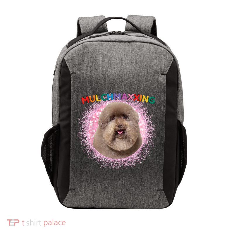 Mulch Gang 4 Life Mulchmaxxing Puppy Dog Meme For Dog Lovers Vector Backpack