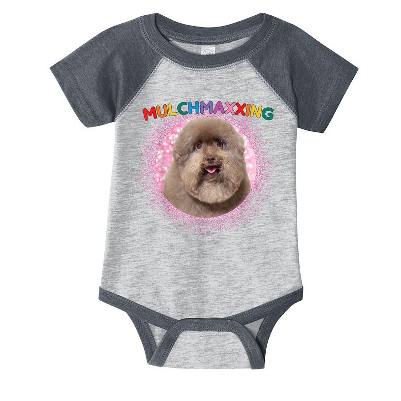 Mulch Gang 4 Life Mulchmaxxing Puppy Dog Meme For Dog Lovers Infant Baby Jersey Bodysuit