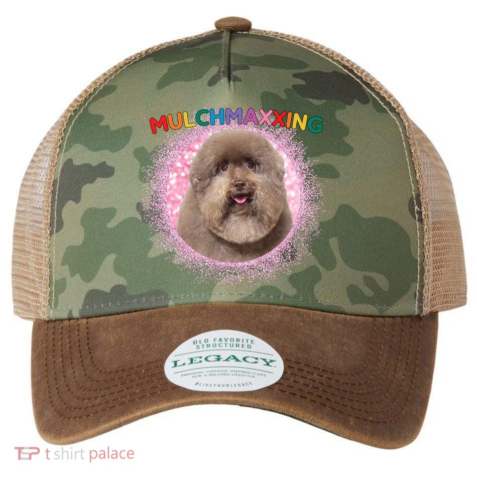 Mulch Gang 4 Life Mulchmaxxing Puppy Dog Meme For Dog Lovers Legacy Tie Dye Trucker Hat