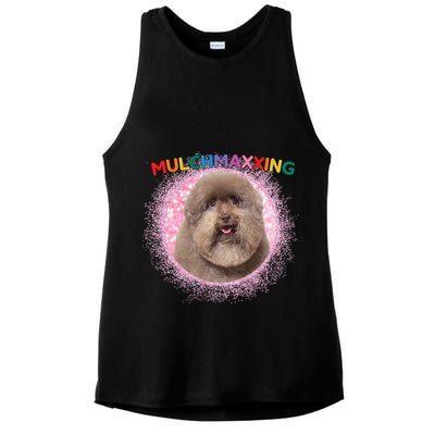 Mulch Gang 4 Life Mulchmaxxing Puppy Dog Meme For Dog Lovers Ladies PosiCharge Tri-Blend Wicking Tank
