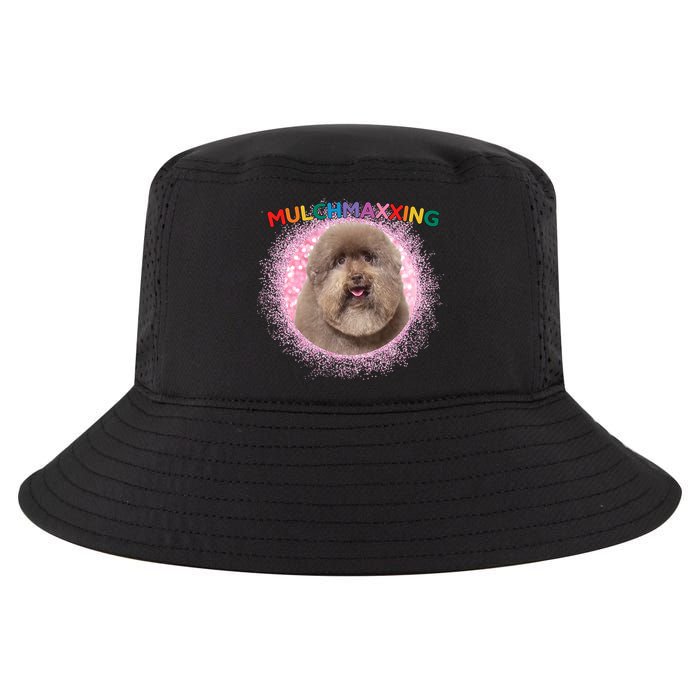 Mulch Gang 4 Life Mulchmaxxing Puppy Dog Meme For Dog Lovers Cool Comfort Performance Bucket Hat