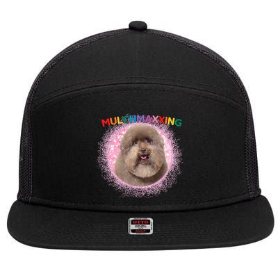 Mulch Gang 4 Life Mulchmaxxing Puppy Dog Meme For Dog Lovers 7 Panel Mesh Trucker Snapback Hat