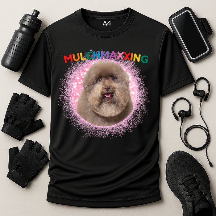 Mulch Gang 4 Life Mulchmaxxing Puppy Dog Meme For Dog Lovers Cooling Performance Crew T-Shirt