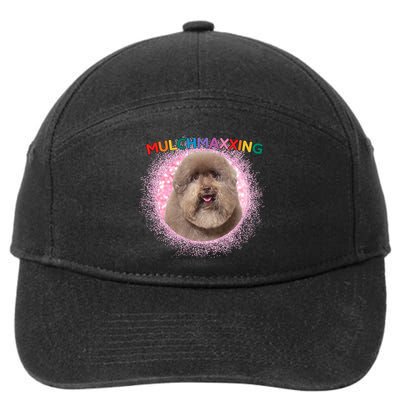 Mulch Gang 4 Life Mulchmaxxing Puppy Dog Meme For Dog Lovers 7-Panel Snapback Hat