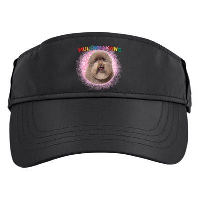 Mulch Gang 4 Life Mulchmaxxing Puppy Dog Meme For Dog Lovers Adult Drive Performance Visor