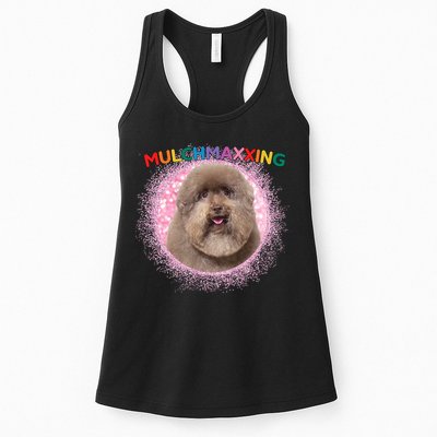 Mulch Gang 4 Life Mulchmaxxing Puppy Dog Meme For Dog Lovers Womens Tank Top