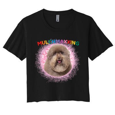 Mulch Gang 4 Life Mulchmaxxing Puppy Dog Meme For Dog Lovers Crop Top