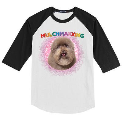 Mulch Gang 4 Life Mulchmaxxing Puppy Dog Meme For Dog Lovers Kids Colorblock Raglan Jersey