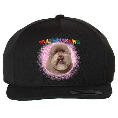 Mulch Gang 4 Life Mulchmaxxing Puppy Dog Meme For Dog Lovers Wool Snapback Cap