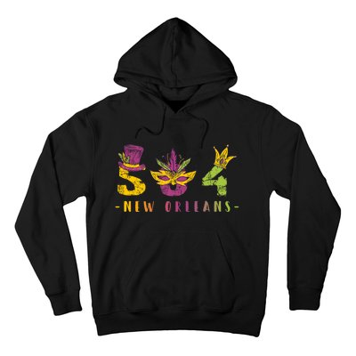 Mardi Gras 504 Nola New Orleans Louisiana La Hoodie