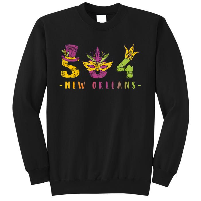 Mardi Gras 504 Nola New Orleans Louisiana La Sweatshirt