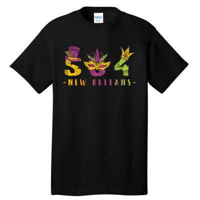 Mardi Gras 504 Nola New Orleans Louisiana La Tall T-Shirt