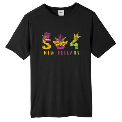 Mardi Gras 504 Nola New Orleans Louisiana La Tall Fusion ChromaSoft Performance T-Shirt