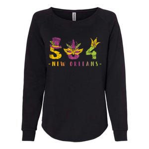 Mardi Gras 504 Nola New Orleans Louisiana La Womens California Wash Sweatshirt