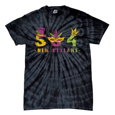 Mardi Gras 504 Nola New Orleans Louisiana La Tie-Dye T-Shirt