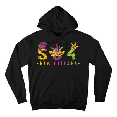 Mardi Gras 504 Nola New Orleans Louisiana La Tall Hoodie