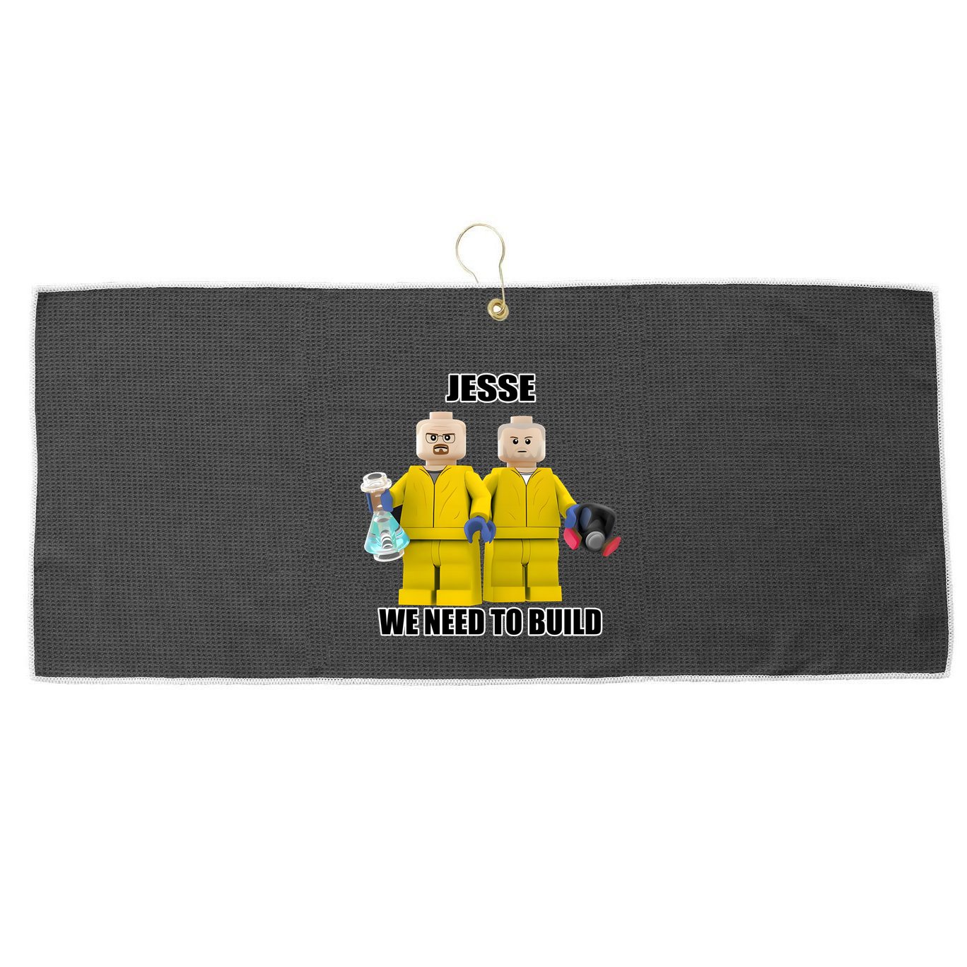 Mr Goofy Ahh Jesse We Need To Build Large Microfiber Waffle Golf Towel