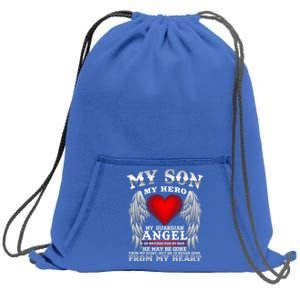 My Guardian Angel Son! Repass In Remembrance Gift Sweatshirt Cinch Pack Bag