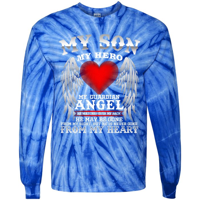 My Guardian Angel Son! Repass In Remembrance Gift Tie-Dye Long Sleeve Shirt