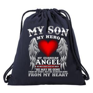 My Guardian Angel Son! Repass In Remembrance Gift Drawstring Bag