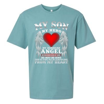 My Guardian Angel Son! Repass In Remembrance Gift Sueded Cloud Jersey T-Shirt