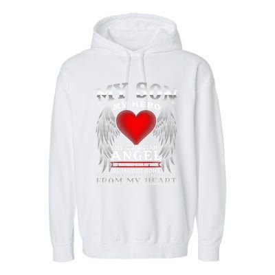 My Guardian Angel Son! Repass In Remembrance Gift Garment-Dyed Fleece Hoodie