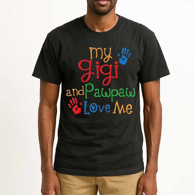 My Gigi And Pawpaw Love Me Tall T-Shirt