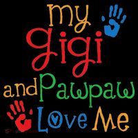 My Gigi And Pawpaw Love Me Drawstring Bag