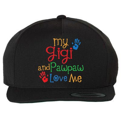 My Gigi And Pawpaw Love Me Wool Snapback Cap
