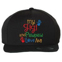 My Gigi And Pawpaw Love Me Wool Snapback Cap